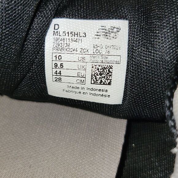 New Balance 515 V3 Running Shoes Men's sz 10 D (ML515HL3) - Picture 11 of 12